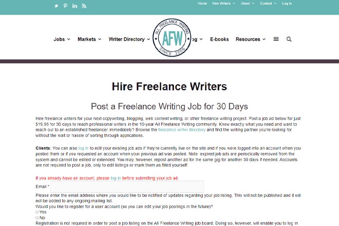 All Freelance Writing
