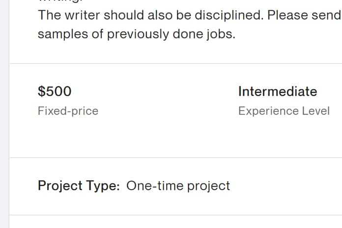 Project Type And Pay