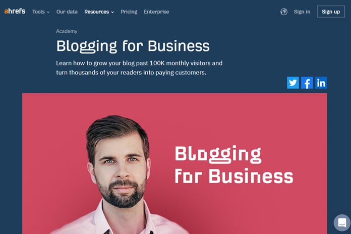 Ahrefs Blogging For Business