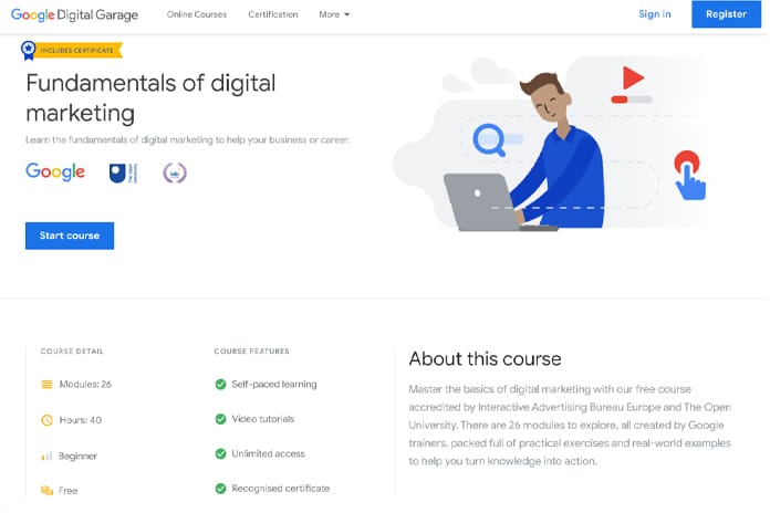 Google Fundamentals of Digital Marketing