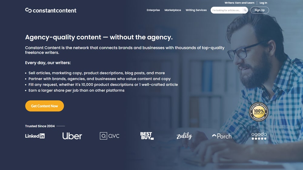 Constant Content Website