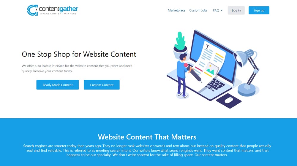 Content Gather Website