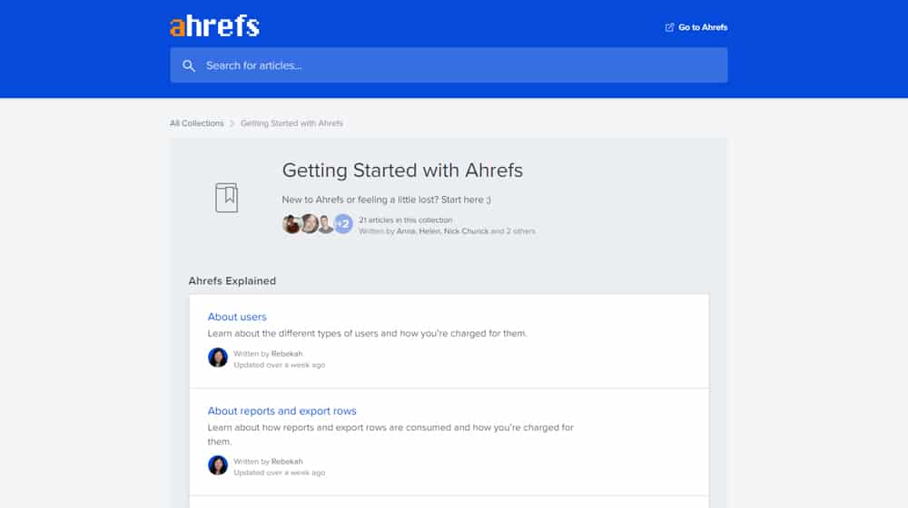 Getting Started with Ahrefs