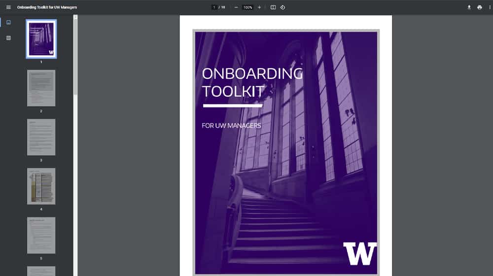 University of Washington Onboarding Documentation