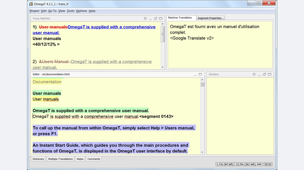 Computer Assisted Translation Tool