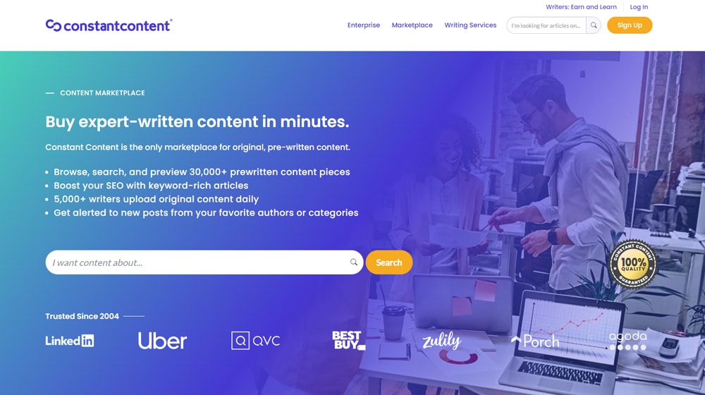 Constant Content Content Marketplace