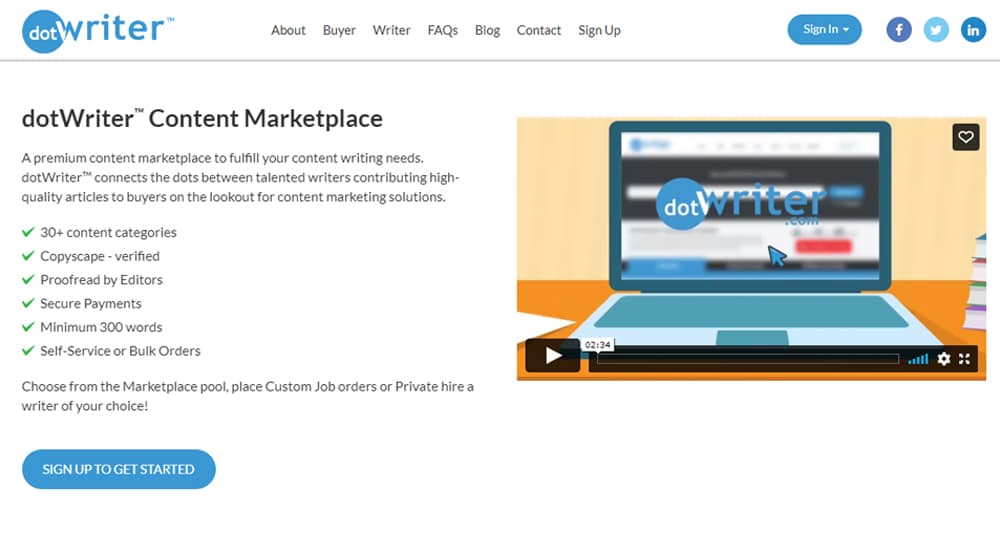 DotWriter Content Marketplace