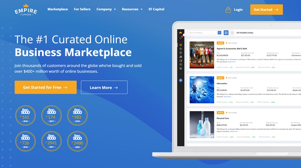 Empire Flippers Marketplace