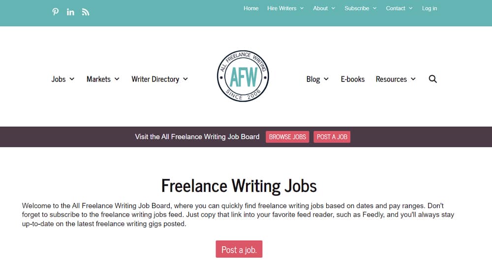 All Freelance Writing Website
