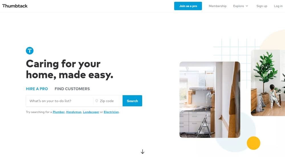 Thumbtack Website